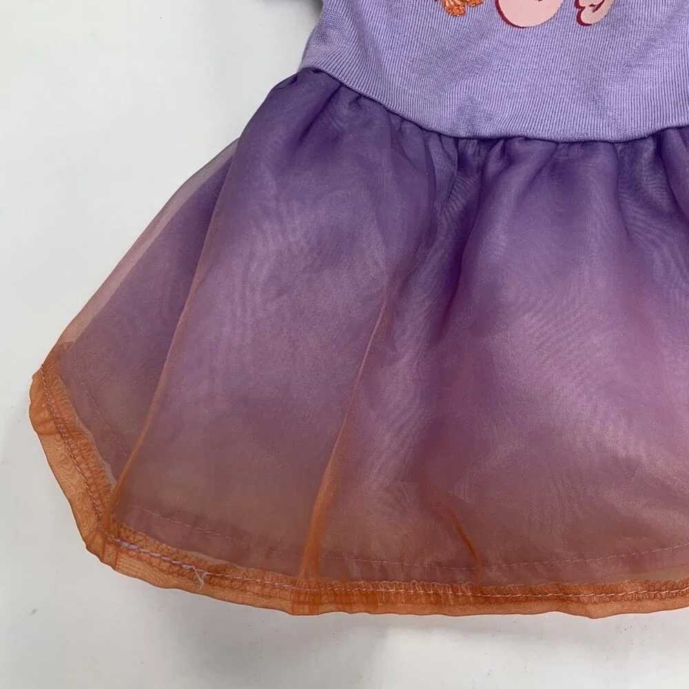 Youly Pet Dog Dress The Free Spirit XS Lavender‎ & Orange Cotton/Polyester